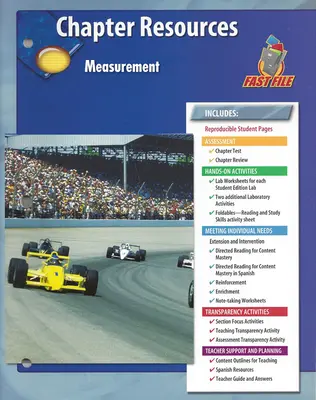 Glencoe iScience, Level Red, Grade 6, Chapter Fast Files: Measurement
