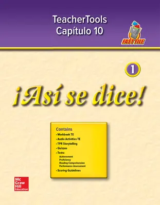 ¡Así se dice! Level 1, TeacherTools Chapter 10