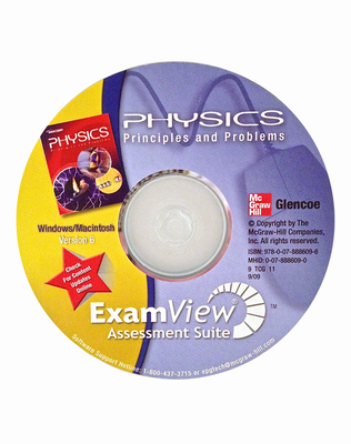 Glencoe Physics: Principles & Problems, ExamView Assessment Suite CD-ROM