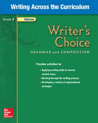 Writer's Choice, Grade 8, Writing Across the Curriculum