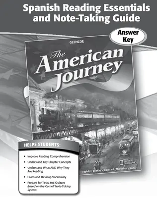 The American Journey, Spanish Reading Essentials and Note-Taking Guide, Answer Key