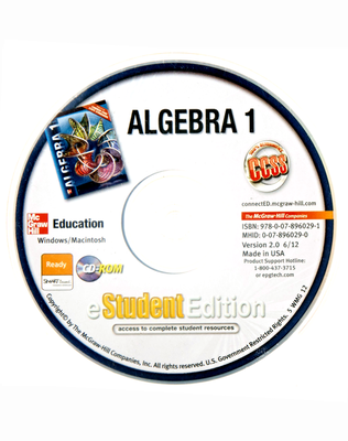 Algebra 1, eStudentEdition CD