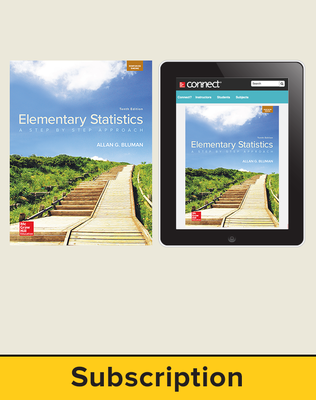 Bluman, Elementary Statistics, 2018, 10e, Student Bundle (Student Edition with ConnectED eBook) 1-year subscription