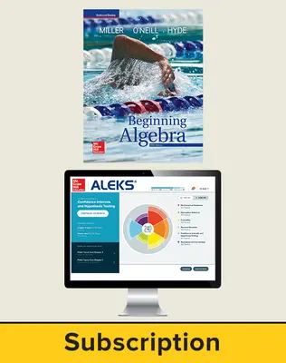 Miller, Beginning Algebra, 2018, 5e, ALEKS®360 Student Bundle, 6-year subscription