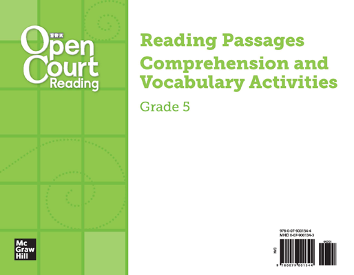 Open Court Reading Grade 5, Leveled Reading Cards