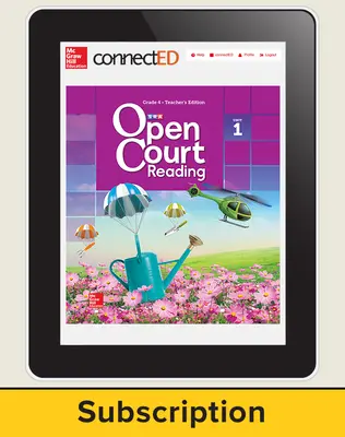 Open Count Reading Grade 4 Teacher License, 6-year subscription