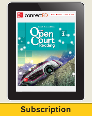 Open Court Reading Grade 5 Teacher License, 1-year subscription