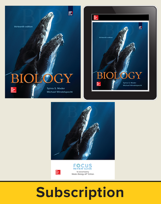 Mader, Biology, 2019, 13e (AP Edition), Deluxe Print and Digital bundle, 1-year subscription