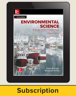 Enger, Environmental Science, 2019, 15e, Online Student Edition, 1-year subscription