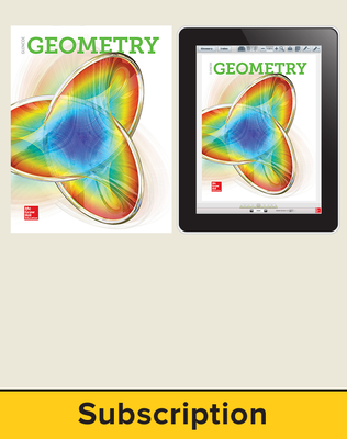 Glencoe Geometry 2018, Student Bundle (1 YR Print + 3 YR Digital), 3-year subscription