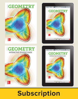Glencoe Geometry 2018, Student Bundle + ISG (1 YR Print + 6 YR ISG + 6 YR Digital), 6-year subscription