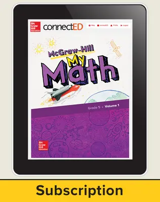 McGraw-Hill My Math, Student Center 1 Year Subscription Grade 5