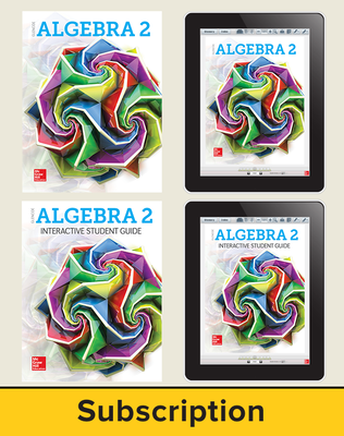Glencoe Algebra 2 2018, Student Bundle + ISG (1 YR Print + 6 YR ISG + 6 YR Digital), 6-year subscription