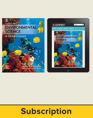 Cunningham, Environmental Science, 2018, 14e (AP Edition) Standard Student Bundle (Student Edition with Connect), 1-year subscription