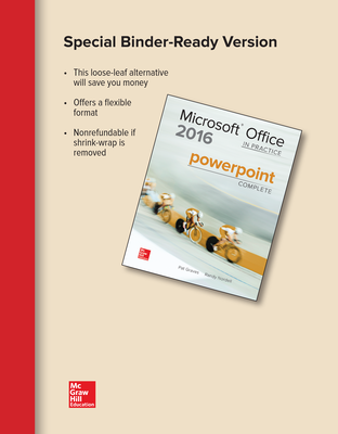 Looseleaf for Microsoft Office PowerPoint 2016 Complete: In Practice