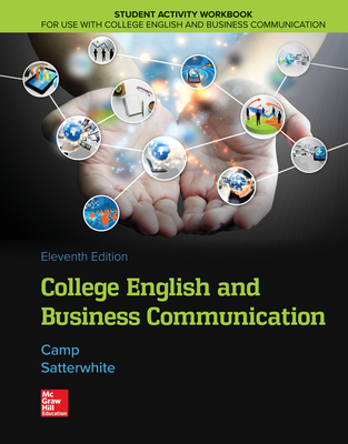 Student Activity Workbook for use with College English and Business Communication