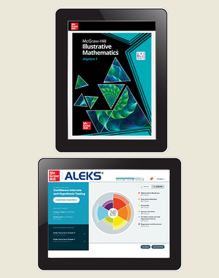 Illustrative Mathematics Algebra 1, Digital Student Bundle with ALEKS (via ALEKS.com), 1-year subscription