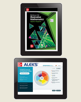 Illustrative Mathematics Algebra 1 Supports, Digital Student Bundle with ALEKS (via ALEKS.com), 1-year subscription