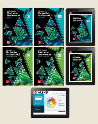 Illustrative Mathematics Algebra 1 & Algebra 1 Supports, Student Bundle Digital and Consumable Print with ALEKS (via ALEKS.com), 1-year subscription