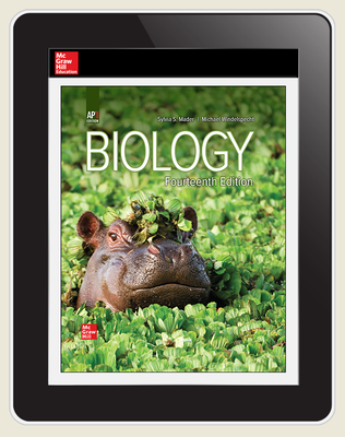 Mader, Biology, AP Ed, 2022, 14e Online Student Edition, 1 yr subscription