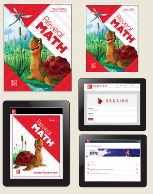 Reveal Math, Grade 1, Student Bundle with Redbird and Arrive Math Booster, 3-years