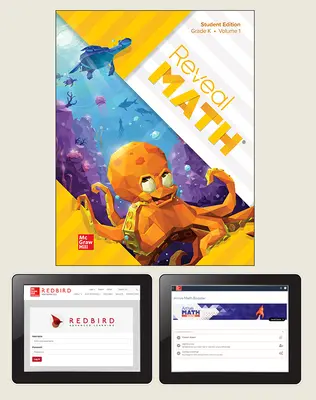 Reveal Math, Grade K, Student Digital Bundle with Redbird and Arrive Math Booster, 6-years