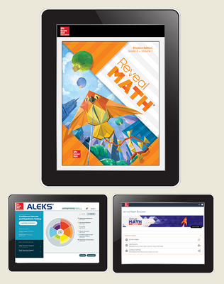 Reveal Math, Grade 3, Student Digital Bundle with ALEKS and Arrive Math Booster, 6-years