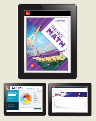 Reveal Math, Grade 5, Student Digital Bundle with ALEKS and Arrive Math Booster, 6-years