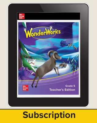 WonderWorks Grade 5 Teacher Workspace 3 year subscription