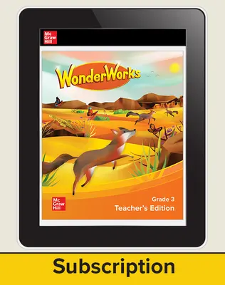 WonderWorks Grade 3 Teacher Workspace 8 year subscription