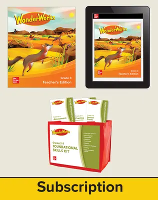 WonderWorks Grade 3 Classroom Bundle with 5 Year Subscription WonderWorks Grade 3 Classroom Bundle with 5 Year Subscription