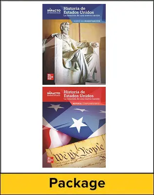 IMPACTO Social Studies, Historia de Estados Unidos: la creación de una nueva nación, Grade 5, Inquiry Journal and Research Companion