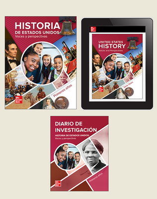 United States History: Voices and Perspectives, Early Years, Spanish Student Bundle Plus Inquiry Journal, 6-year subscription