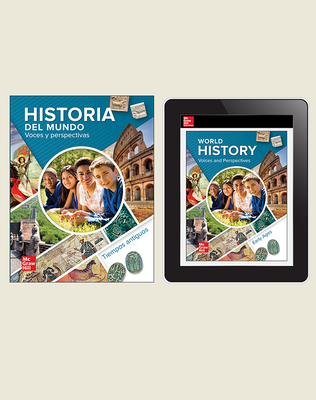 World History: Voices and Perspectives, Early Ages, Spanish Student Bundle, 6-year subscription