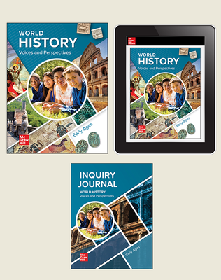 World History: Voices and Perspectives, Early Ages, Student Bundle Plus Inquiry Journal, 6-year subscription
