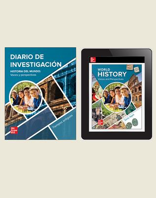 World History: Voices and Perspectives, Early Ages, Spanish Student Inquiry Bundle, 6-year subscription