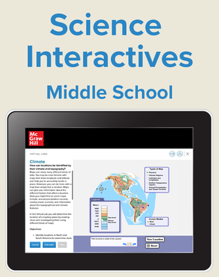 Middle School Science Student Virtual Labs, 3-yr must have 
teacher subscription to purchase