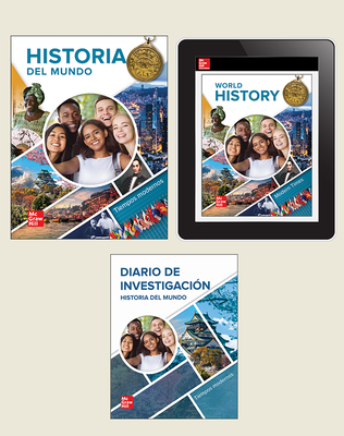 World History, Modern Times, Spanish Student Bundle Plus Inquiry Journal, 6-year subscription