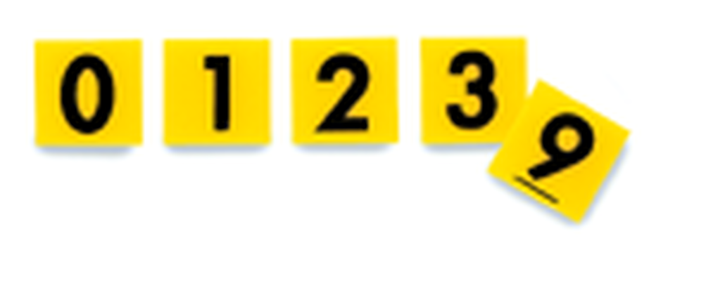 Try-A-Tile: Opaque Numeral Tiles