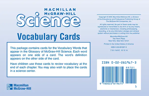 Macmillan McGraw Hill Science 2005