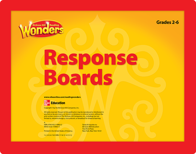 Reading Wonders Reading Response Boards Grade 2-6