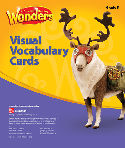 Reading Wonders, Grade 5, Visual Vocabulary Cards