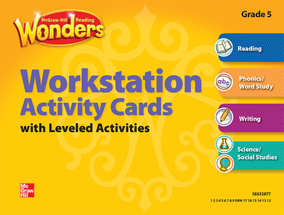 Reading Wonders, Grade 5, Workstation Activity Cards Package