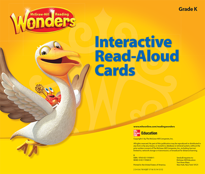 Reading Wonders Interactive Read-Aloud Cards Grade K