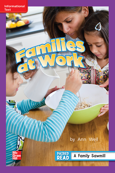 Reading Wonders, Grade 2, Leveled Reader Families at Work, Approach Unit 1 6-Pack