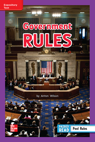 Reading Wonders, Grade 2, Leveled Reader Government Rules, On Level, Unit 5, 6-Pack