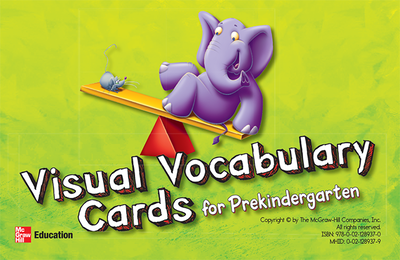 McGraw-Hill My Math, Grade PK, Visual Vocabulary Cards