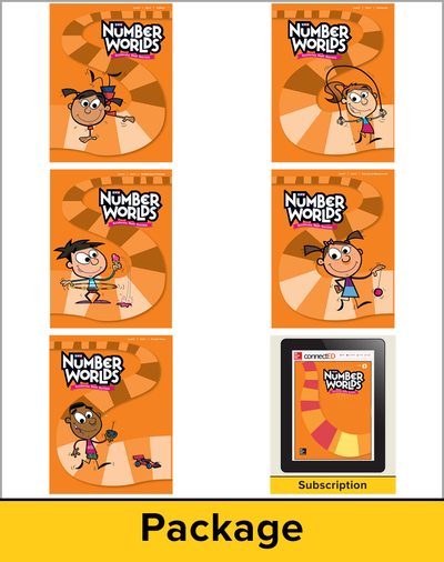 Number Worlds Level E, Student Materials Bundle (5 students, 1-year)