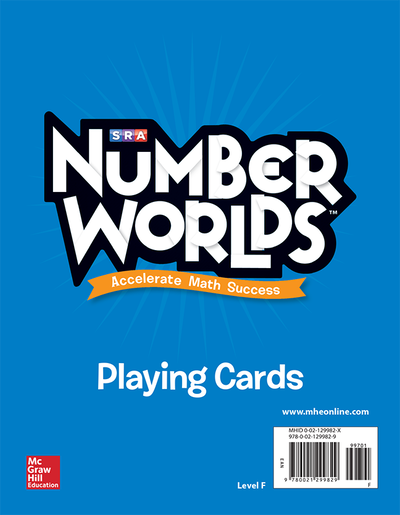 Number Worlds Playing Cards Level F