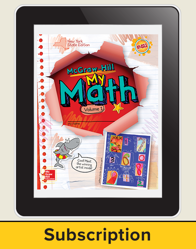 CUS New York My Math Grade 1 Student Online Edition 1 year subscription
